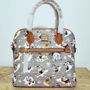 Disney‎ Dooney & Bourke Mickey And Friends 2021 Holiday Dome Satchel Bag